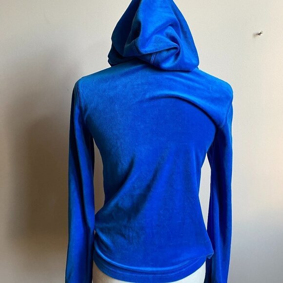 SJYP Hooded Blue Sweater Long Sleeve Small Korean - Picture 3 of 5